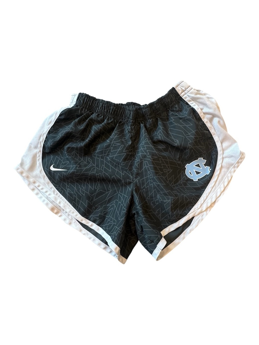 Nike Women’s Gray & White UNC Athletic Shorts